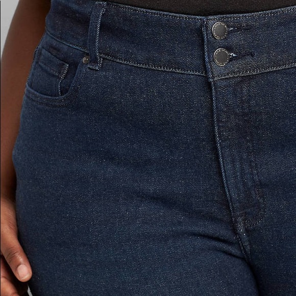 Lane Bryant Straight Leg Jeans Dark Size 18 Long - Picture 9 of 10